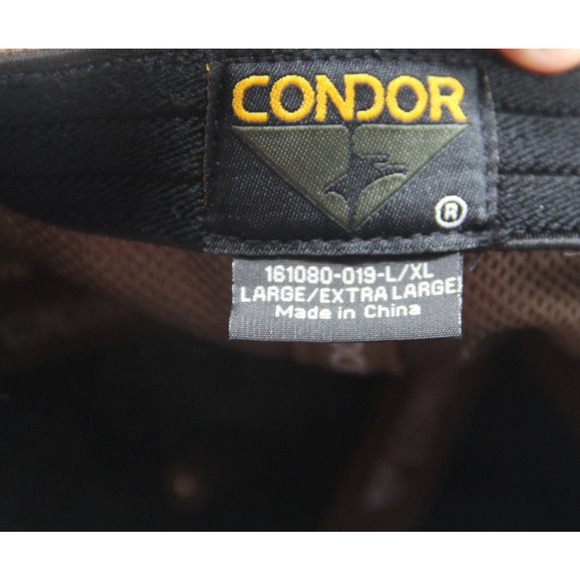 Condor Hat Flag Sheepdog patch Fitted L/XL Brown Tactical Baseball Cap - Picture 5 of 6